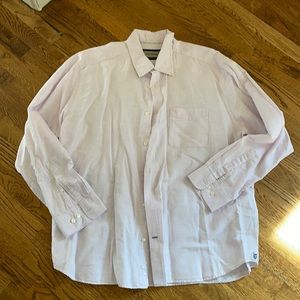 True Measure XXL Light Purple Linen and Cotton LS